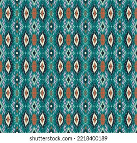 Vector tie dye shibori print. Seamless hand drawn pattern. Ink textured japanese background. Modern batik wallpaper tile. Watercolor endless backdrop.