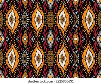 Vector tie dye shibori print. Seamless hand drawn pattern. Ink textured japanese background. Modern batik wallpaper tile. Watercolor endless backdrop.