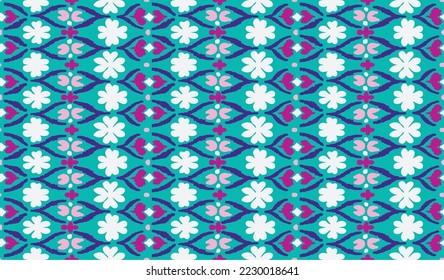 Vector tie dye shibori print. Seamless hand drawn pattern. Ink textured japanese background. Modern batik wallpaper tile. Watercolor endless backdrop.