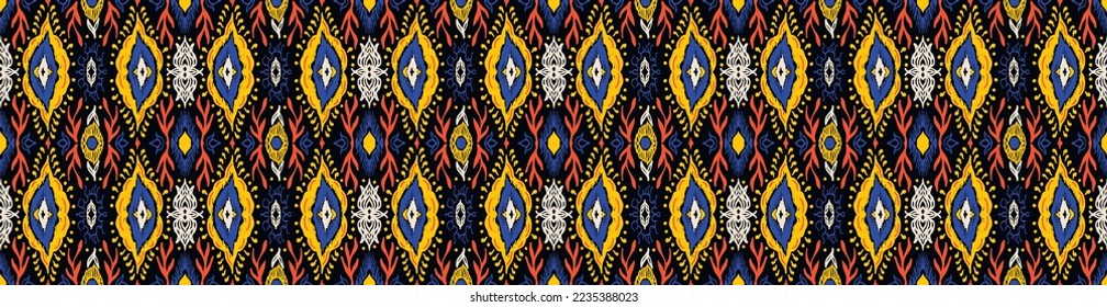 Vector tie dye shibori print. Seamless hand drawn pattern. Ink textured japanese background. Modern batik wallpaper tile. Watercolor endless backdrop.