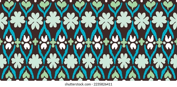 Vector tie dye shibori print. Seamless hand drawn pattern. Ink textured japanese background. Modern batik wallpaper tile. Watercolor endless backdrop.