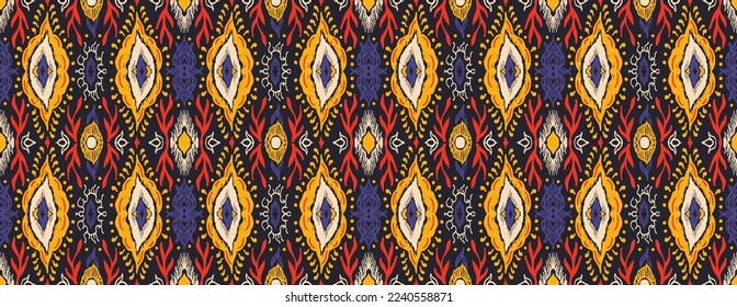 Vector tie dye shibori print. Seamless hand drawn pattern. Ink textured japanese background. Modern batik wallpaper tile. Watercolor endless backdrop.