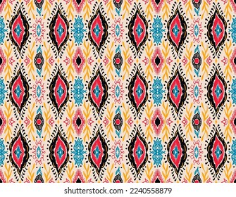 Vector tie dye shibori print. Seamless hand drawn pattern. Ink textured japanese background. Modern batik wallpaper tile. Watercolor endless backdrop.