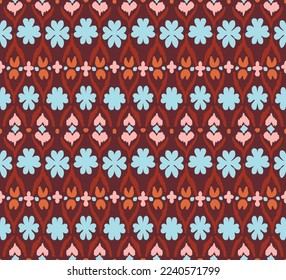 Vector tie dye shibori print. Seamless hand drawn pattern. Ink textured japanese background. Modern batik wallpaper tile. Watercolor endless backdrop.