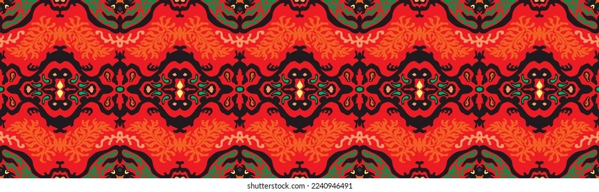 Vector tie dye shibori print. Seamless hand drawn pattern. Ink textured japanese background. Modern batik wallpaper tile. Watercolor endless backdrop.