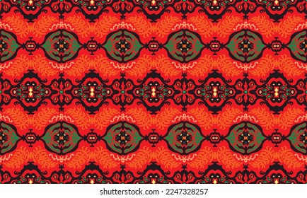 Farbstoff Shibori-Schriftzeichen aus Vektorband. Nahtlose, handgezeichnete Muster. Tintenfisch strukturierter japanischer Hintergrund. Moderne Batik-Tapete. Aquarellfarben, unendlicher Hintergrund.