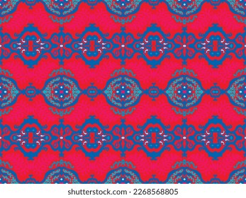 Farbstoff Shibori-Schriftzeichen aus Vektorband. Nahtlose, handgezeichnete Muster. Tintenfisch strukturierter japanischer Hintergrund. Moderne Batik-Tapete. Aquarellfarben, unendlicher Hintergrund.