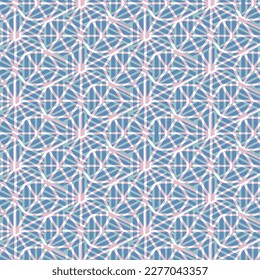 Vector tie dye shibori print with stripes and chevron. Ink textured Japanese background. Ethnic fabric vector. Bohemian fashion. Endless blue texture. African rug.