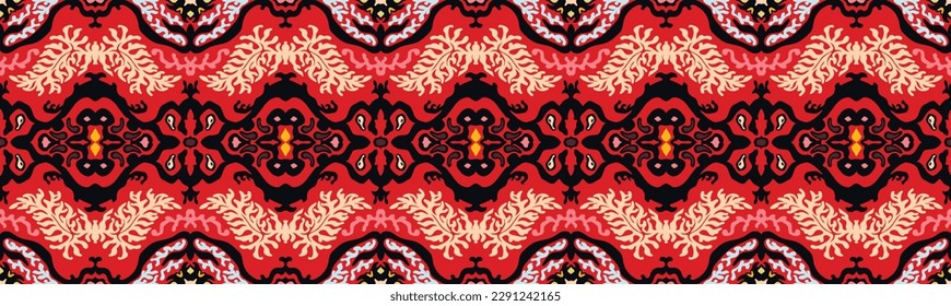 Vector tie dye shibori print. Seamless hand drawn pattern. Ink textured japanese background. Modern batik wallpaper tile. Watercolor endless backdrop.