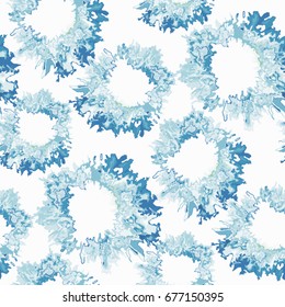 Vector tie dye shibori print. Seamless hand drawn pattern. Ink textured japanese background. Modern batik wallpaper tile. Watercolor endless backdrop.