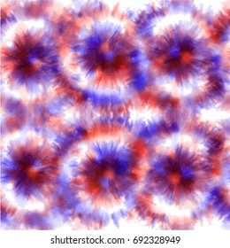 Huella shibori de tintes vectoriales. Patrón dibujado a mano sin inconvenientes. Tinta texturada de fondo japonesa. Baldosas de papel batik moderno. Fondo interminable de color de agua.