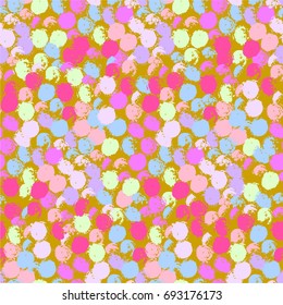 Vector tie dye shibori print. Seamless hand drawn pattern. Ink textured japanese background. Modern batik wallpaper tile. Watercolor endless backdrop.