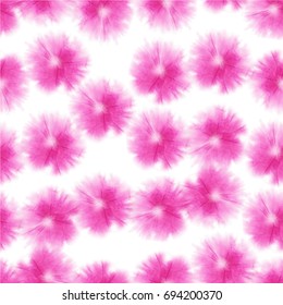 Vector tie dye shibori print. Seamless hand drawn pattern. Ink textured japanese background. Modern batik wallpaper tile. Watercolor endless backdrop.