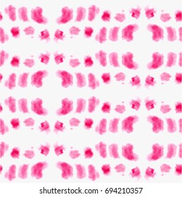 Vector tie dye shibori print. Seamless hand drawn pattern. Ink textured japanese background. Modern batik wallpaper tile. Watercolor endless backdrop.