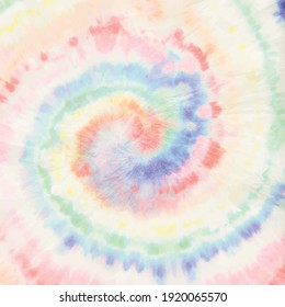 Vector Tie Dye Swirl. Pastel Dyed Boho Circle. Rainbow Abstract Tie Dye. Multi Spiral Background. Color Stripe Tiedye. Multi Color Tie Dye. Spiral Tie Dye. Pastel Tye Hippie. Rainbow Swirl Background