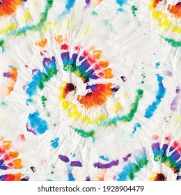 Vector Tie Dye Swirl. Rainbow Tiedye Pattern. Gradient Blue Repeat. Red Unicorn Pattern. Spiral Tie Dye Shirt. Green Color Swirl Pattern. Circle Music. Seamless Rainbow Tiedye. Vector 1960 Background