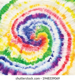 Vector Tie Dye Swirl. Rainbow Tiedye Pattern. Rainbow Tiedye Swirl. Pink Stripe Texture. Green Color Swirl Background. Grunge Peace. Spiral Tie Dye Shirt. Gradient Soft Tie Dye. Spiral 1960 Background