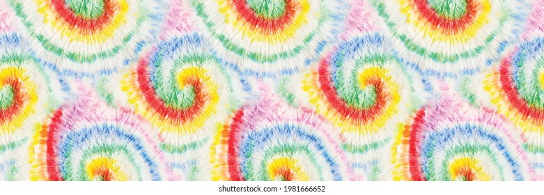 Giro de tinte vectorial. Patrón Tiedye sin inconvenientes. Tiedye arcoiris. Grunge Music. Camisas de tinte espiral. Repetición rosa degradado. Tye de franja suave. Fondo De Giro De Color Azul. Patrón del vector 1960