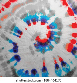 Colorante del Vector Gris. Curva espiral hippie. Pintura Pastel teñido de colores. Hippie sucio espiral. Impresión teñida en espiral. Fondo De Bañera Azul. Cepillarse Shibori gris. Impresión de resumen de círculo. Fondo rojo del vector