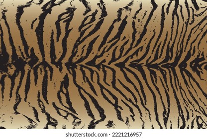 Vector Tiger Camouflage Pattern Modern Yellow Print Background