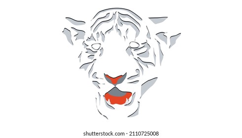 vector of tiger, can be used as background