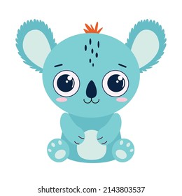 Vector tiger cartoon style jungle, Australian,zoo animal