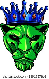 Vector of Tiger with the Crown