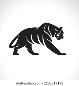 Vector of a tiger design on white background. Wild Animals.