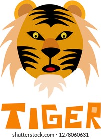 Vector tiger head