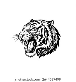 Vector of a tiger head