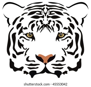 vector tiger head