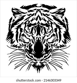 vector tiger head  good for design reference
