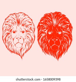 Vector Tiger Illustration Isolated On Coloring Background.