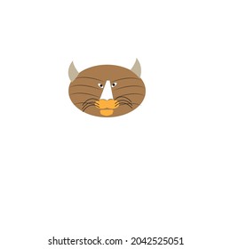 vector tiger or tiger logo or clipart or minimalist illustration