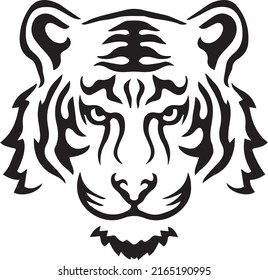 vector tiger logo, color it as needed, use it for channel logos, brands, companies, teams, identities, and other business needs