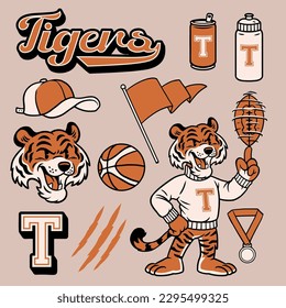 Head Of Tiger Mascot Royalty Free SVG, Cliparts, Vectors, and Stock  Illustration. Image 133552007.