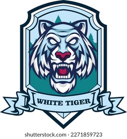 Vector tiger mascot logo for esport and sport team