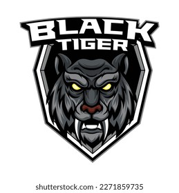 Vector tiger mascot logo for esport and sport team