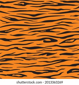 Vector tiger pattern, 2022 year print