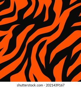 vector tiger pattern. seamless tiger stripe print for clothing or print