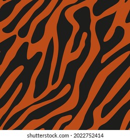 vector tiger pattern. seamless tiger stripe print for clothing or print