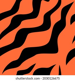 vector tiger pattern. seamless tiger stripe print for clothing or print