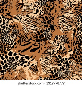 vector tiger skin print