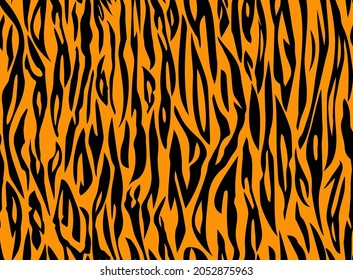 Vector Tiger Stripe Pattern Tiger Seamless Stock Vector Royalty Free