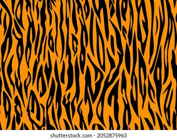 Vector Tiger Stripe Pattern Tiger Seamless Stock Vector (Royalty Free ...