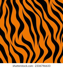 Vector tiger stripes pattern artwork
