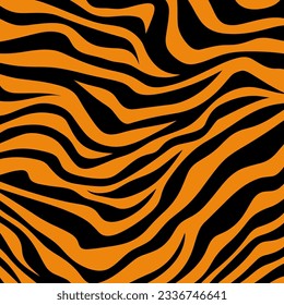 Vector tiger stripes pattern artwork
