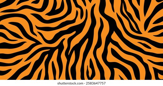 Vector tiger stripes pattern artwork