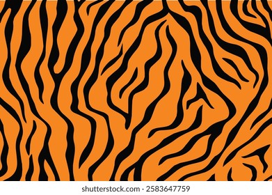 Vector tiger stripes pattern artwork