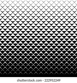 vector tiles pattern. abstract gradient op art seamless monochrome background with rhombus